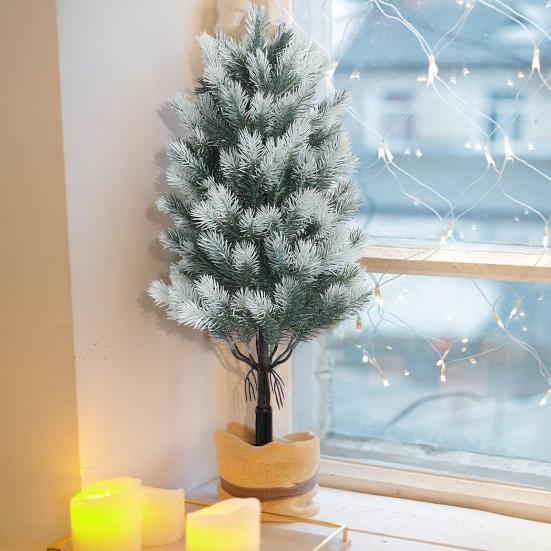 Artificial Cedar Topiary Tree with Stake Lifelike Faux Cedar Pines Christmas Tree UV Resistant Simulated Shrubs for Front Porch Outdoor Decor