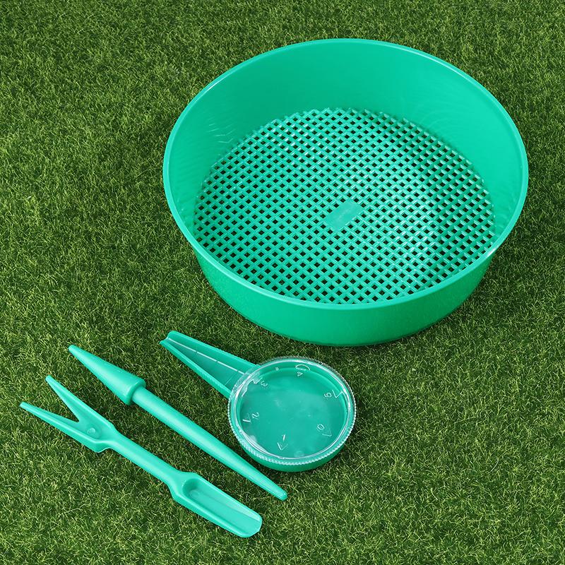 Plastic Soil Sieve Filter Mesh Round Soil Dirt Sifter For Soil Stone Sifting Filtration Home Garden Flower Plant Nursery Tools
