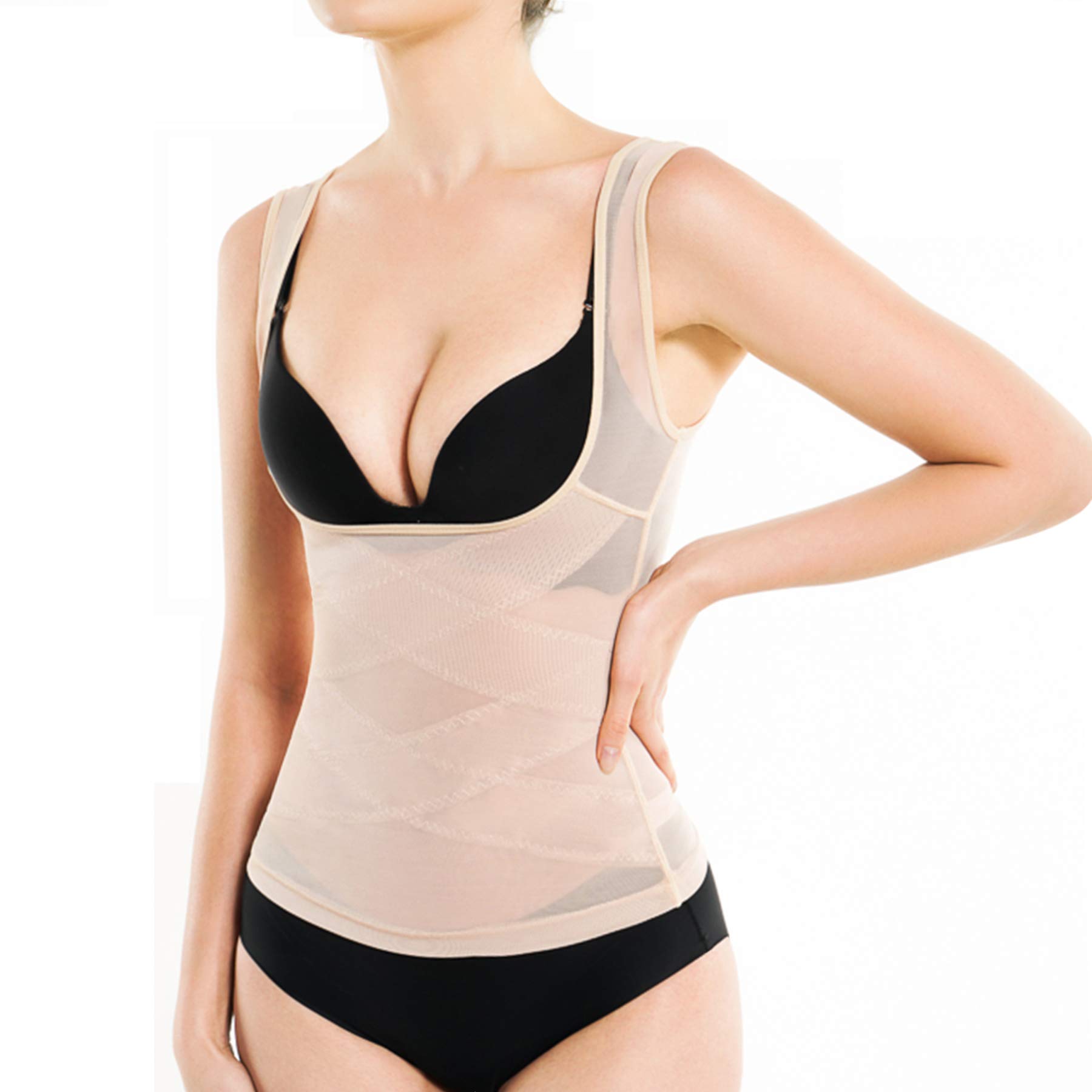 

CtriLady Утягивающее белье для подтяжки живота и талии Дышащее и эластичное Размер Женский корсет, Скульптурирующий, (Бежевый, S) бежевый