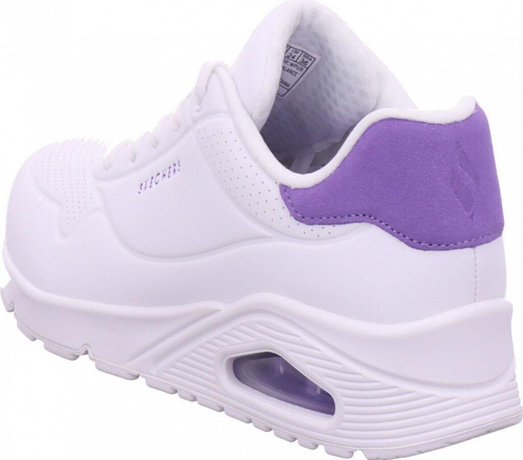 Skechers Uno - Pop Back Женские кроссовки белого/фиолетового цвета