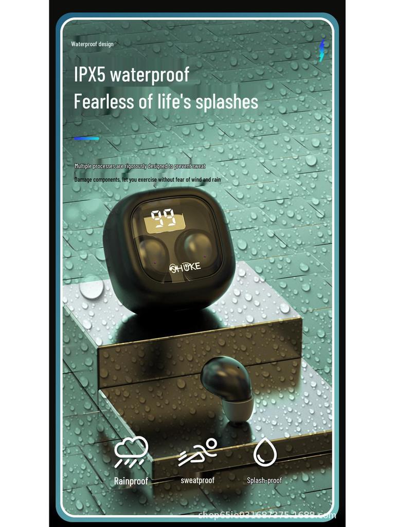 SK19 Wireless Bluetooth Mini Earphones - Unisex In-Ear Design