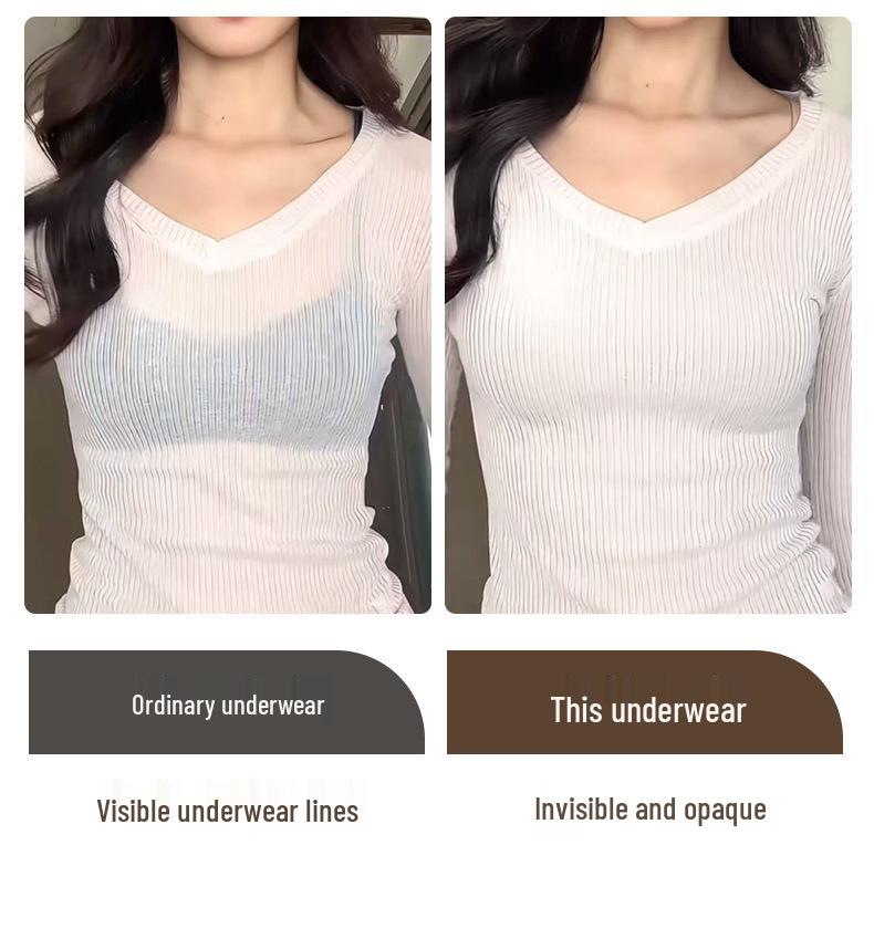 Seamless Push-Up Bra for Small Busts: Anti-Sagging, Wire-Free, Adjustable Shapewear, Soft Support