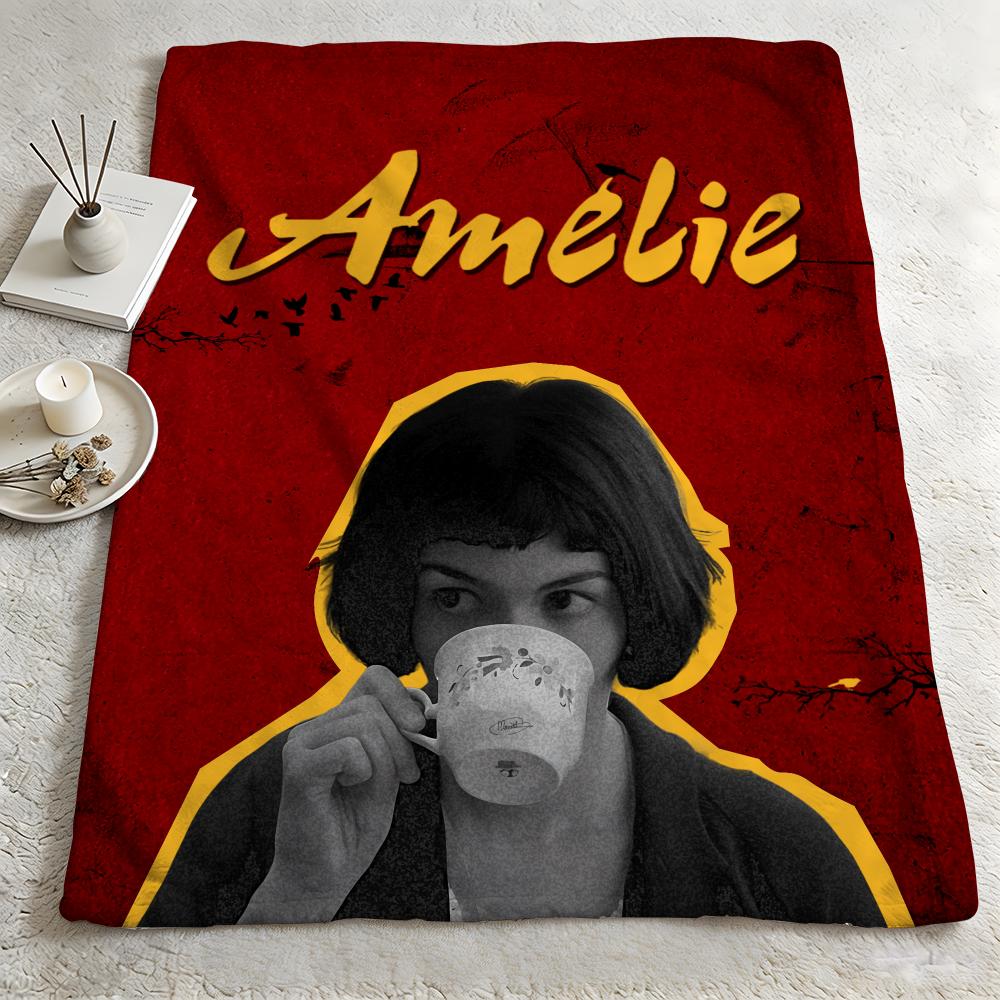 character aameliee Throw Warm Soft Flannel Blanket Multiuse for Sofa Bed Camping Travel Nap