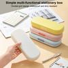 Desktop Pen Holder Case Office Supplies Storage Box Big Capacity Pencil Box Plastic Pencil Case For Boys Girls Students
