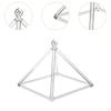 Quartz Crystal Pyramid Clear Sound Healing for Therapy Yoga Meditation