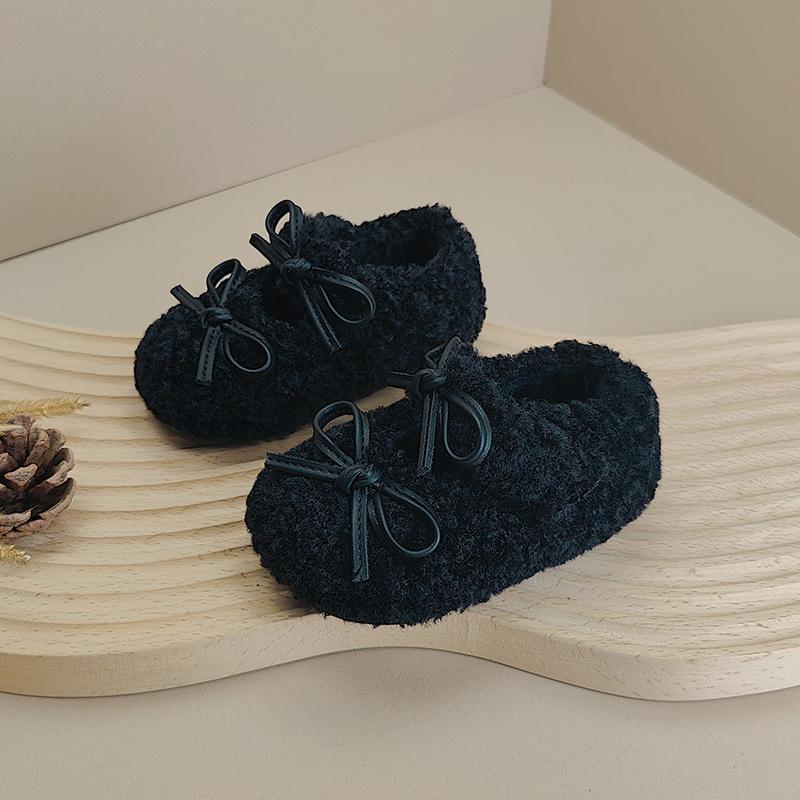 Baby girl toddler shoes warm plush Doudou shoes 1 1 2 years old 3 baby children plush shoes plush girls shoes winter 0