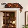 Door Frame Accents Sleeping Dragon Topper Medieval Fantasy Wall Decor for Doorway Creative Doorway Art Corner Decor No Drill Installation