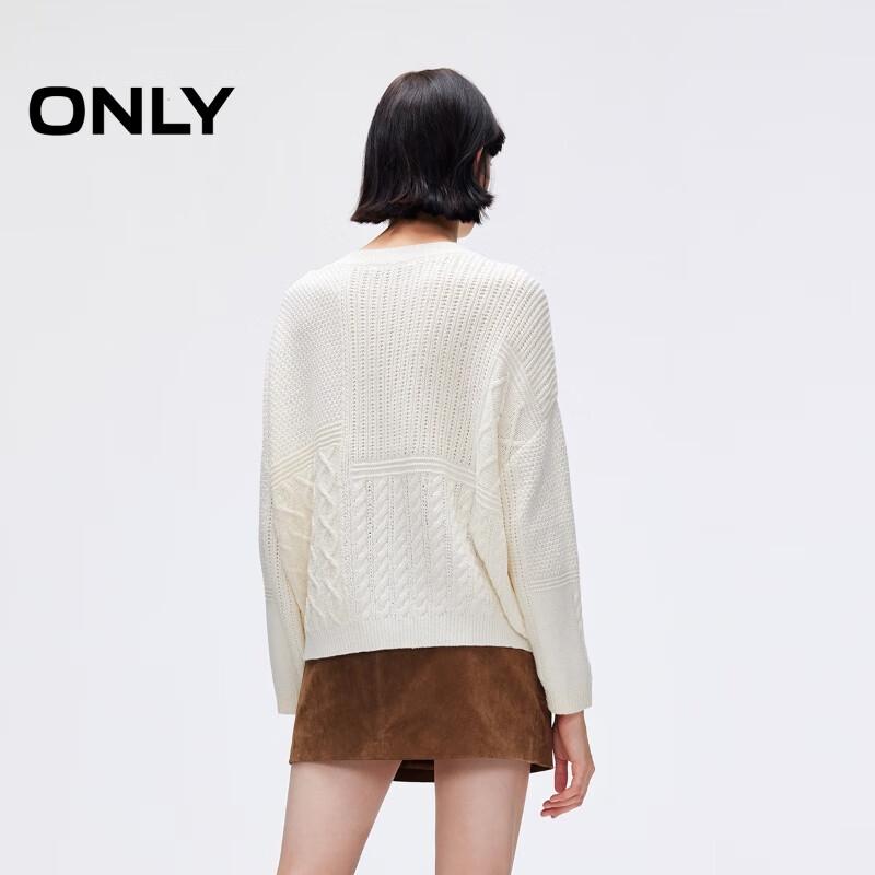 Only Women's 2025 Autumn Sequin Yarn Relaxed Knit Sweater