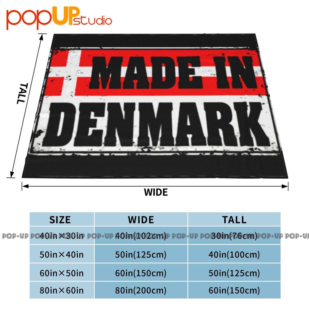 Used Look Made In Denmark Flagge Dänische Ultra-Weiche Decke Steppdecke Winter Sofabezug Bettbezüge