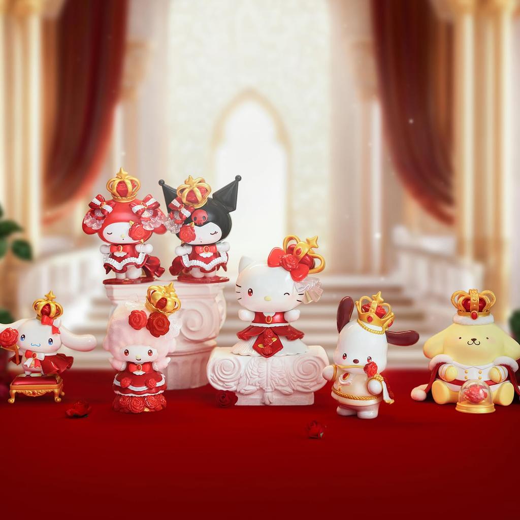 TOP TOY Sanrio Rose Knight Series Box of Blind Box Soft Vinyl Gift for Collectible Item [Assorted 6] Figures, PVC, Birthdays, Christmas, Romantic,