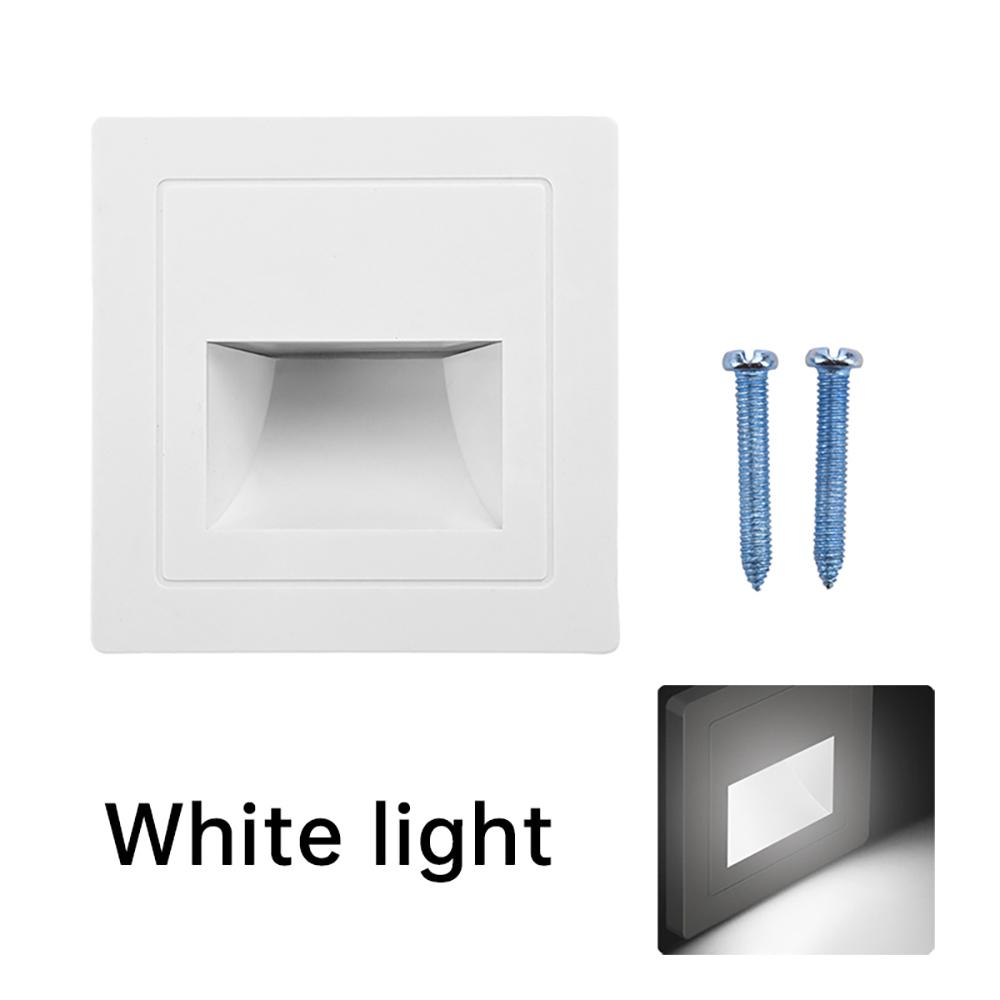 86-Type Recessed Wall Mounted Night Light Switch Control Light White light/Warm Light for Hotels Apartments and Corridors