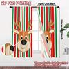 2pcs,Curtains Cute Reindeer Christmas Festive (3) Chic Light Filtering Curtains Polyester Easy Install Curtains Thermal