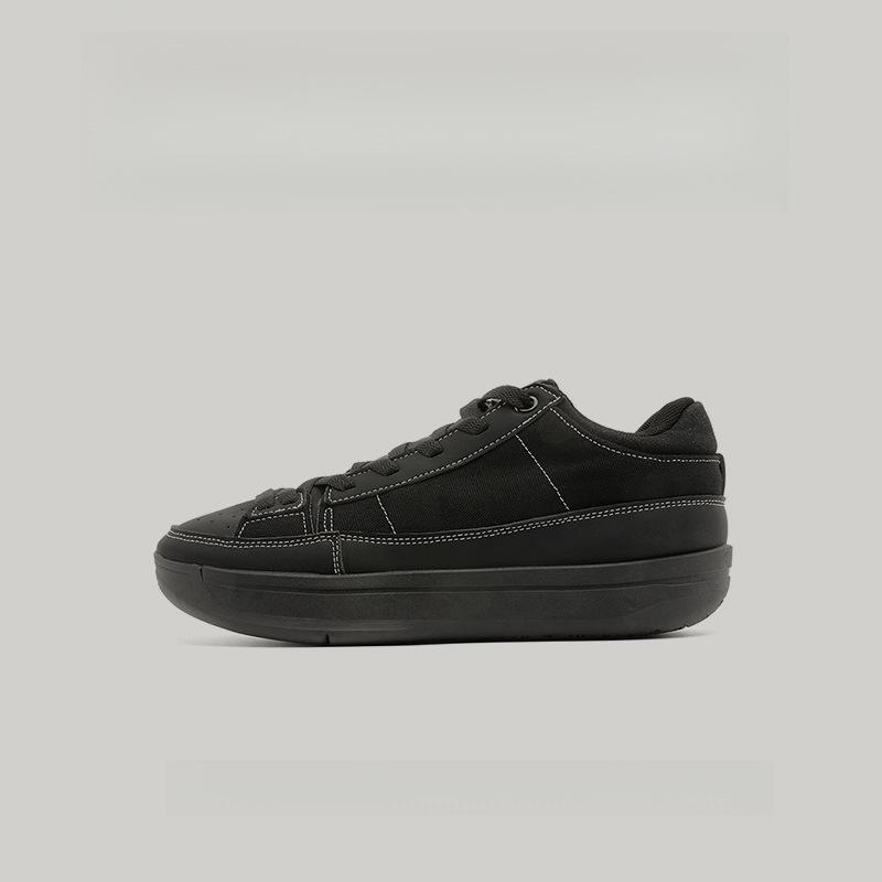 [Thick-soled legs] 2 Early autumn retro board shoes men's thick-soled low-top basketball sneakers