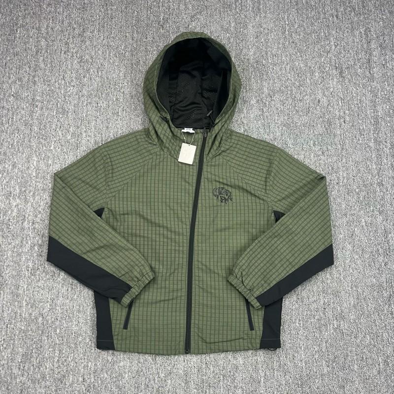 Mens Cotton Hooded Windbreaker Jacket Casual