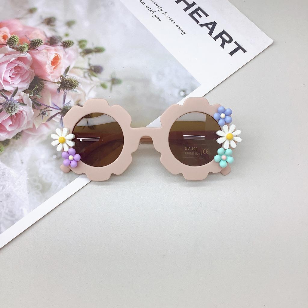 Fashion Cute Diy Children'S Sunglasses Trend Girls Concave Sunglasses Uv-Proof Uv400 Glasses