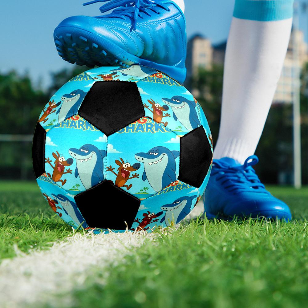 Zig & sharko Theme Size 5 Soccer Ball, Suitable for Both Indoor and Outdoor Matches, a Gift Suitable for Everyone.