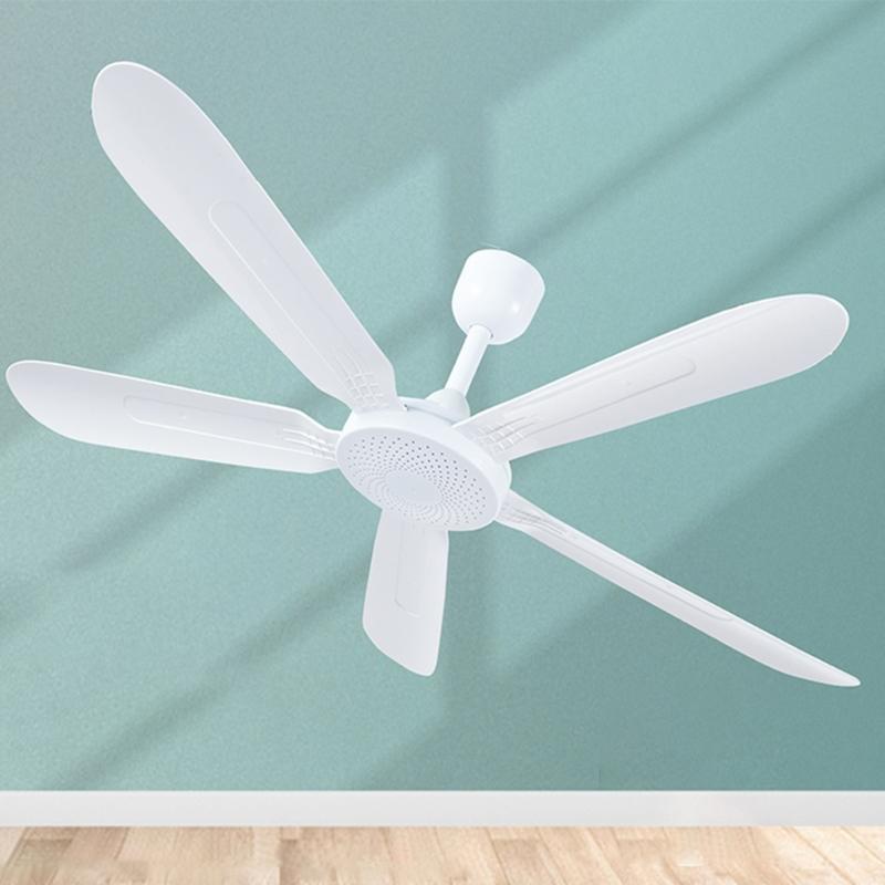 White Ceiling Fan 700mm Diameter Detachable Fan Leaf Convenient Remote Controlled Electric Fan for Bedroom Garden Tent