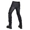 Herren Motorrad-Reithosen Mit Abnehmbaren Knieschonern Vintage-Stil Baumwollmischung Lässige Biker-Jeans Saison