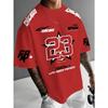 Sommer Herren Chicago Schwarz Rot Weiß Bedruckt 23 Muster Rundhals Atmungsaktiv Lässiges T-Shirt Locker Outdoor Oberteil