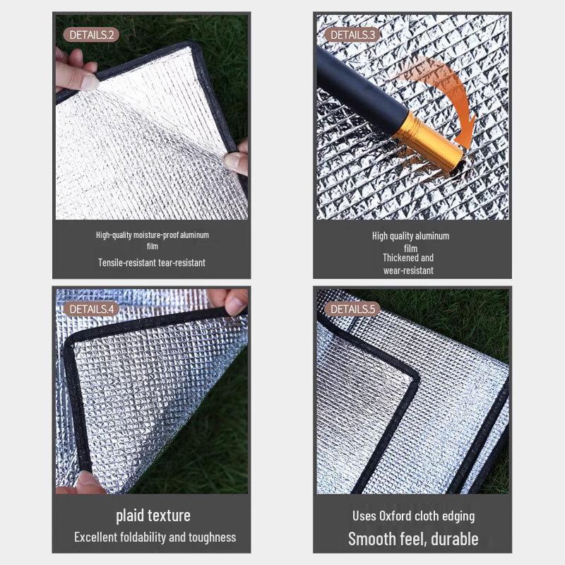 JGGP Outdoor Portable Aluminum Film Camping Mat