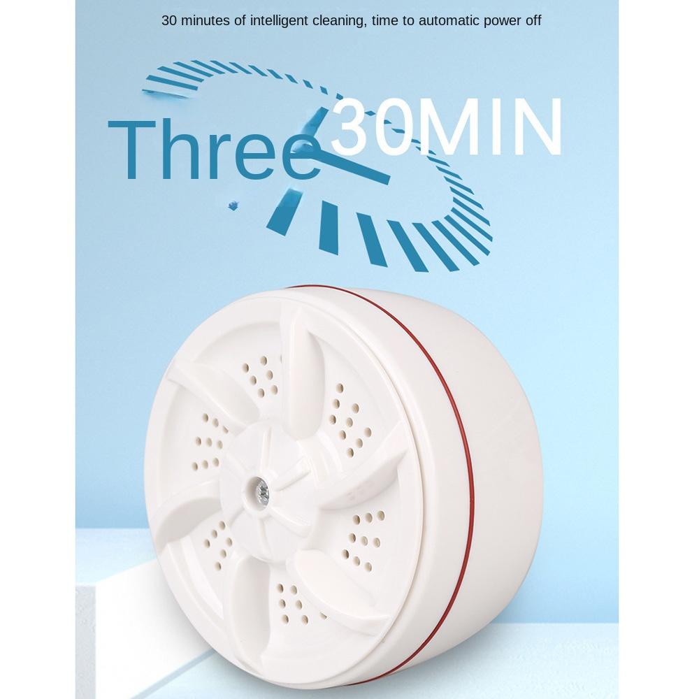 With Blue Light Portable Ultrasonic Washing Machine Travel Turbine Washer  Wash Baby Socks