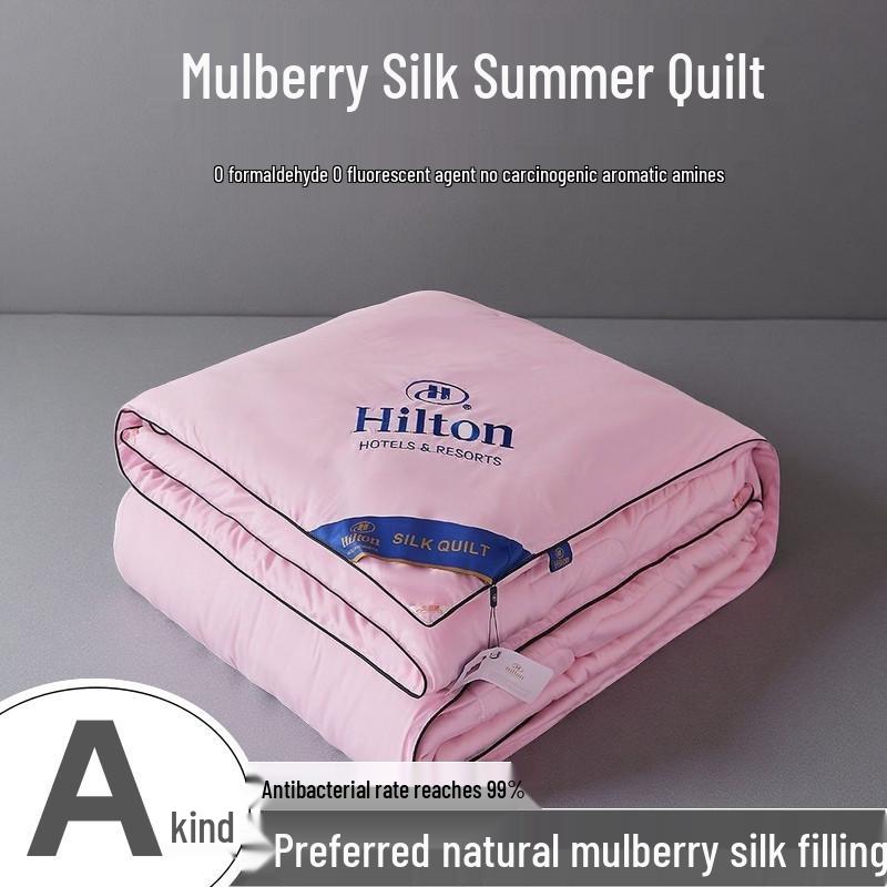 

Летнее одеяло из тутового шелка - Легкое, Стирающееся, Охлаждающее одеяло для односпальных или двуспальных кроватей 220x240 Double (4 jin) Machine Washable