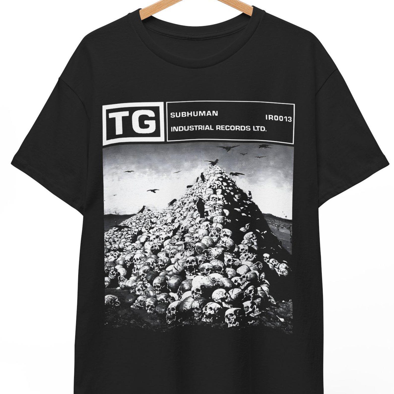 Throbbing Gristle Subhuman T-Shirt – Industrial Records Post-Punk Tee S