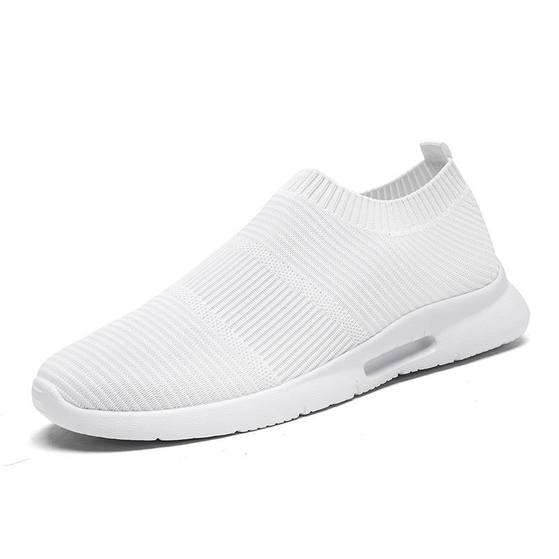 Mode Fujeak Plus Size 38-46 Halkfria Loafers Bekväma Ultralätta Casual Herrsneakers Utomhus Andningsbara Promenadskor för Män