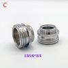 1pc Copper Chrome Adapter Male 22mm To 3/4' American Standard Fitting Water Pipe Fitting Aerator Faucet Adapter