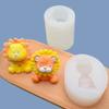 Cute Lion Silicone Candle Mold 3D Animal Soap Plaster Resin Cement Casting Molds DIY Chocolate Ice Cake Baking Tools Home Gift