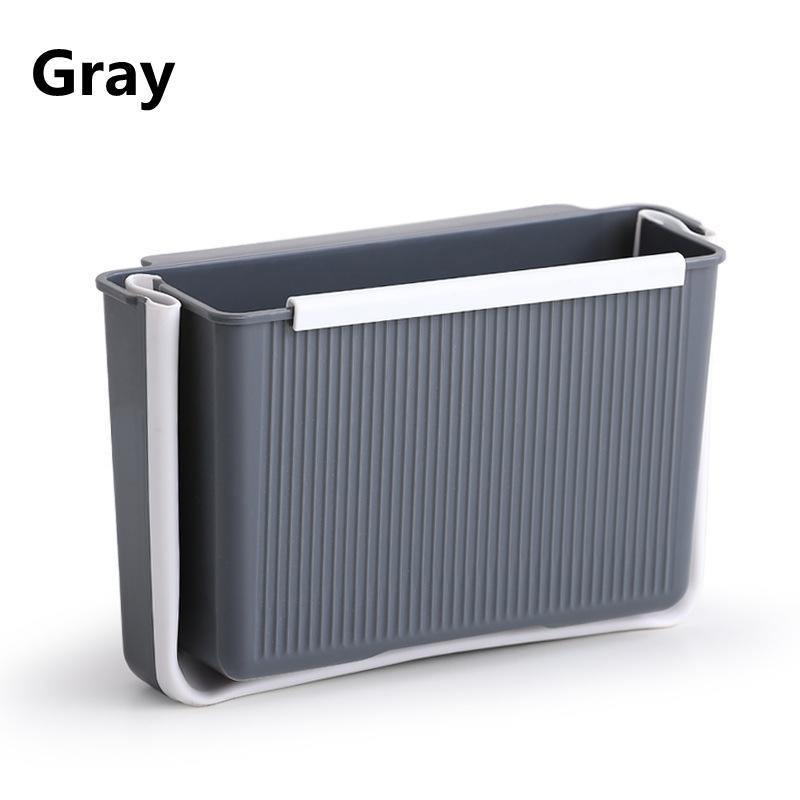 

Cabinet Door Hanging Type Trash Can Desktop Rubbish Storage Box Garbage Bucket Kitchen Utensils сірий колір