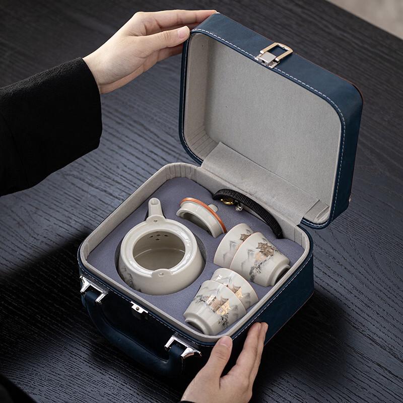 Yi Pan Landscape Ceramic Travel Tea Set