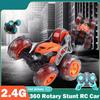 RC Cars 360 Rotary Stunt Car 5 Wheel Dump Truck Car High Speed Climbing Buggy Eletric Vehicle Remote Control Car Toy 2.4G Gifts