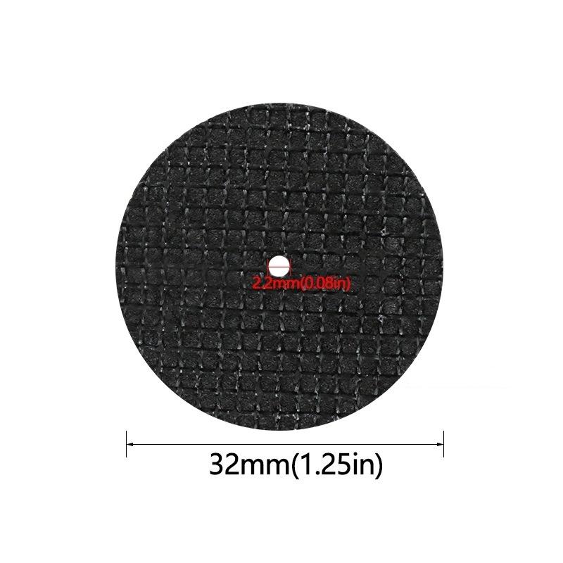 10PCS Abrasive Cutting Disc 32mm With Mandrels Grinding For Dremel Accesories Metal Cutting Rotary Tool Saw Blades