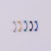 Lip Ring Fake Labret Piercing Barbell Lip Clip Cuff Non-piercing Eyebrow nail Zirconia Lip Clip