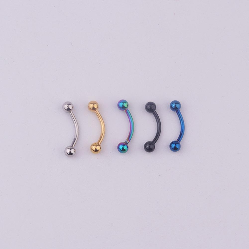 Lip Ring Fake Labret Piercing Barbell Lip Clip Cuff Non-piercing Eyebrow nail Zirconia Lip Clip