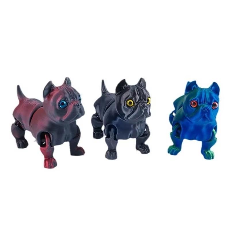 Kolorowe Zwierzątka Rękodzieło Zabawka dla Dzieci Piesek Drukowany 3D Dla Psa Ulga w Stresie Wspieranie Pielęgnacji Jamy Ustnej i Rozrywka