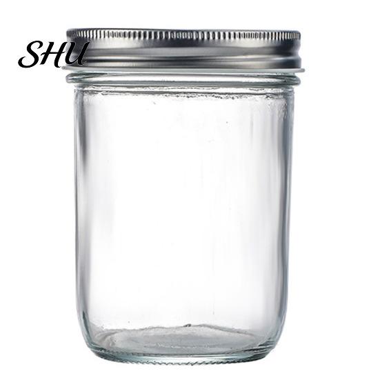 Sealed Jar with Silicon Seal 300/400/500/650ML Glass Screw Airtight Lid Large Capacity Clear Multifunctional Fruit Dry Goods Jam Nuts Grain