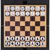 Pioneer Foldable Leather Wallet-Style Portable Magnetic Chess Board