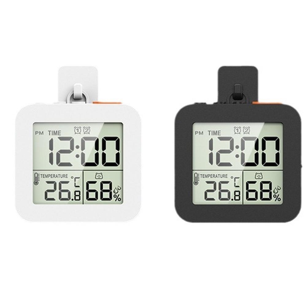LCD Electronic Clock Timer With Temperature Humidity Display 2 Alarms Countdown Alarm Clock Digital LED Clock For Bedroom Office