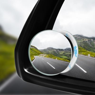 Espejo de Punto Ciego para Coche Espejo Retrovisor Lateral Ángulo de 360 Grados Lateral Gran Angular Retrovisor Sin Marco Auto Ajustable Espejo Redondo