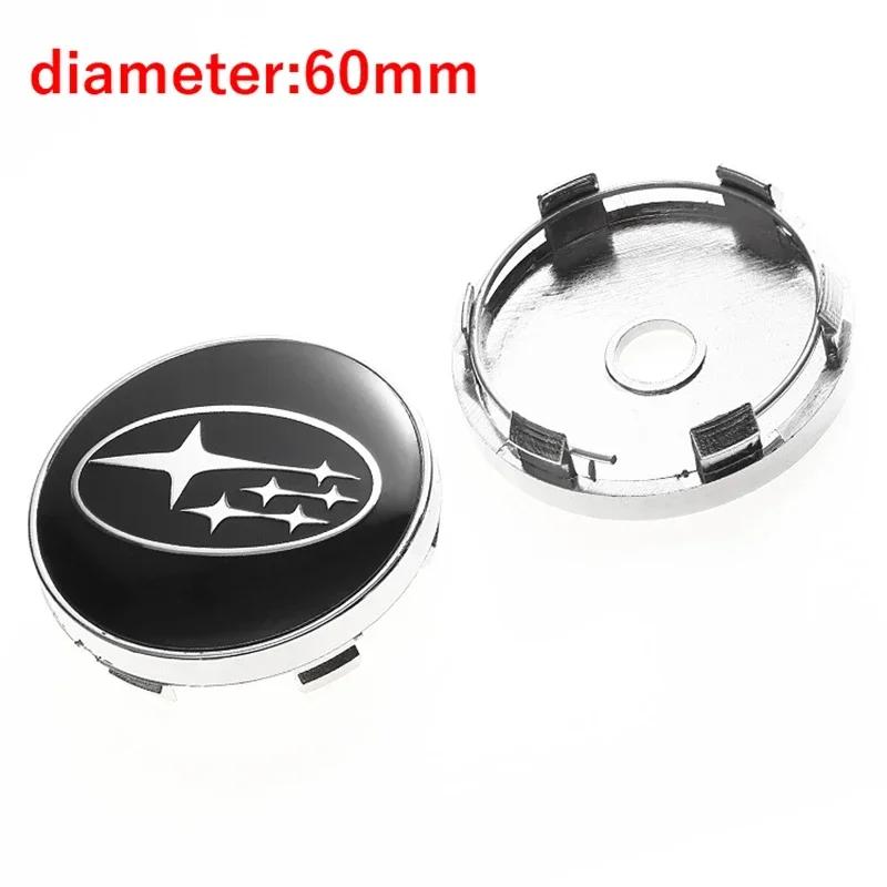 4PCS 60mm Car Wheel Center Covers Tire Hub Caps Emblem for Subaru XV WRC WRX BRZ FORESTER TRIBECA IMPREZA LEGACY OUTBACK STI X777