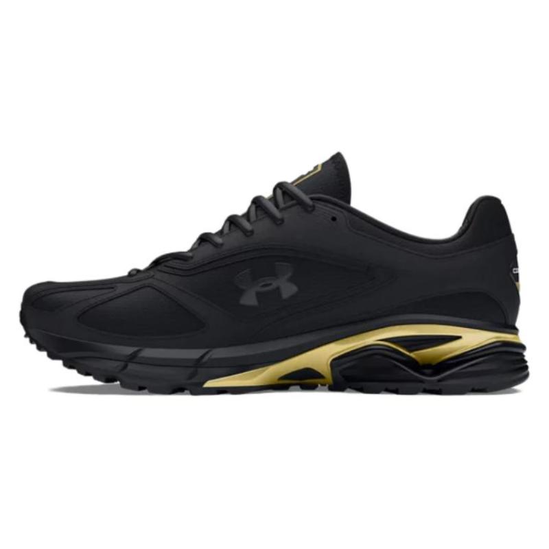 Under Armour Унисекс UA Apparition Низкие Повседневные Кроссовки Унисекс Черные Золотые Кроссовки 3027596-001 36.5