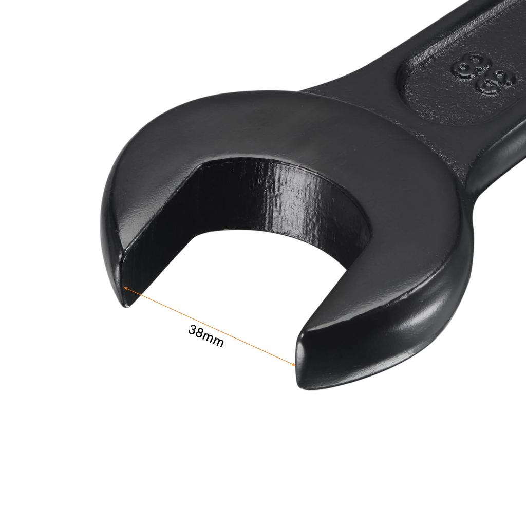 Uxcell 38mm Striking Steel Single Head Hand Tool Open-End Wrench, High-Tensile Spanner,