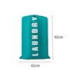 1 Durable Oxford Cloth Drawstring Storage Bag In Blue, Easy To Carry, Foldable, Suitable for Dormitories and Camping