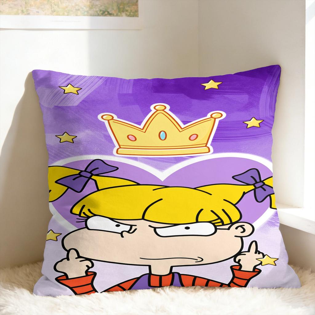 R-Rugrats Angelica Pickles Pillow Cover Novelty Pillow Case For Sofa Home Decoration Design Pillowcases Birthday Gift