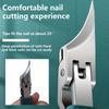 Equipped with ultra-slim angled tip design, thickened nail and toenail care tool, stainless steel nail clipper trimmer