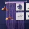 Room Divider Crystal Beads String Curtain Solid Color Tassel Window Curtain  Home Decor