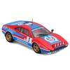 Bburago 1/43 Scale Ferrari 308 GTB 1982 #3 Red/Blue / Race Sports Car Diecast Model Car 18-36304