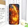 Luxury Phoenix Fire Feather Pattern Phone Case for iPhone 17 16 12 11 14 Plus 13 14 15 Pro Max 12 13 Mini X XS MAX XR Soft Cover